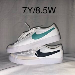 Nike Blazer Low ’77 “White Black Washed Teal” (GS)